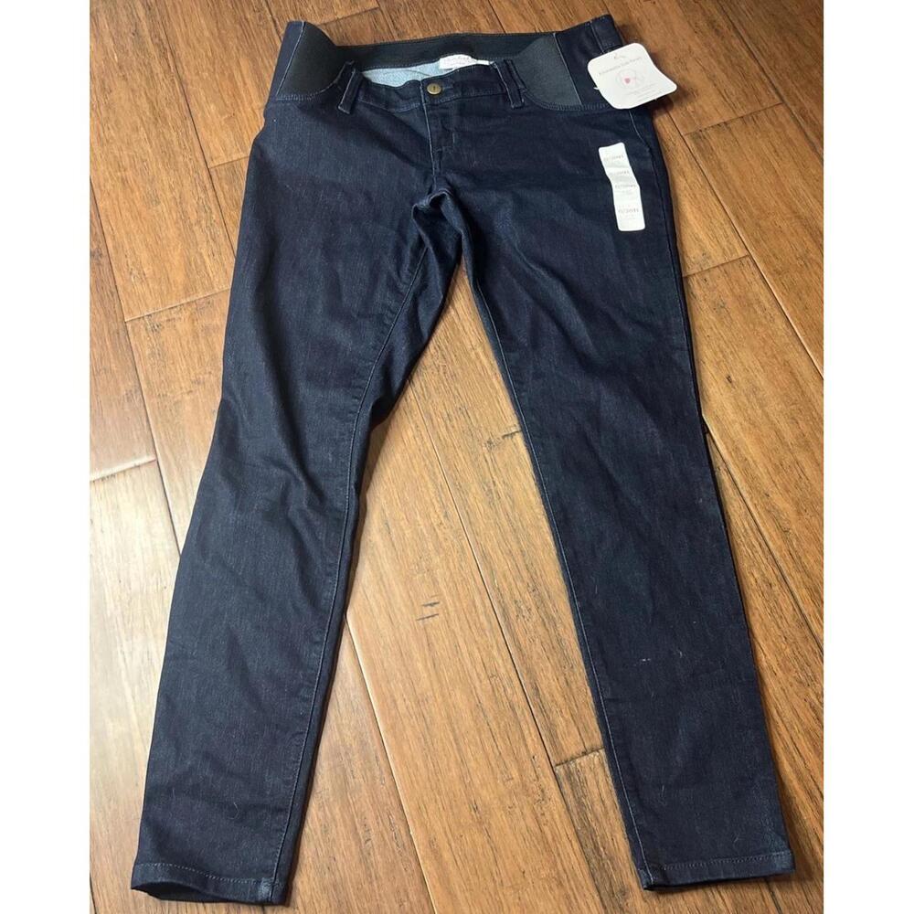 Isabel Maternity Skinny Jeans Size 6 / 28 Black Under the Belly BRAND NEW W/ TAG